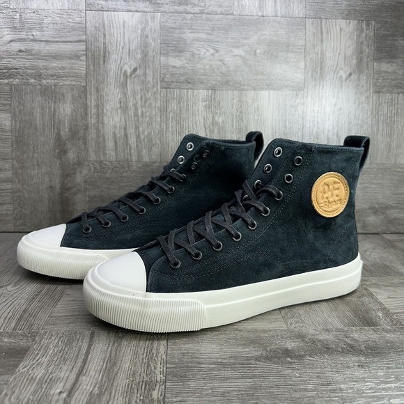 P.F Flyer Men's size 8/Women's 9.5 Black Suede Hightop Shoes - Picture 4 of 8